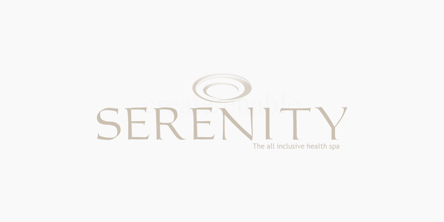 Serenity health spa logo design and branding by create-enable